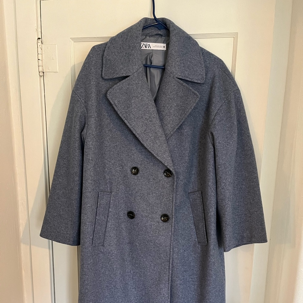 Zara wool blend oversized coat